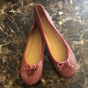 Tory Burch raspberry Chelsea flats
